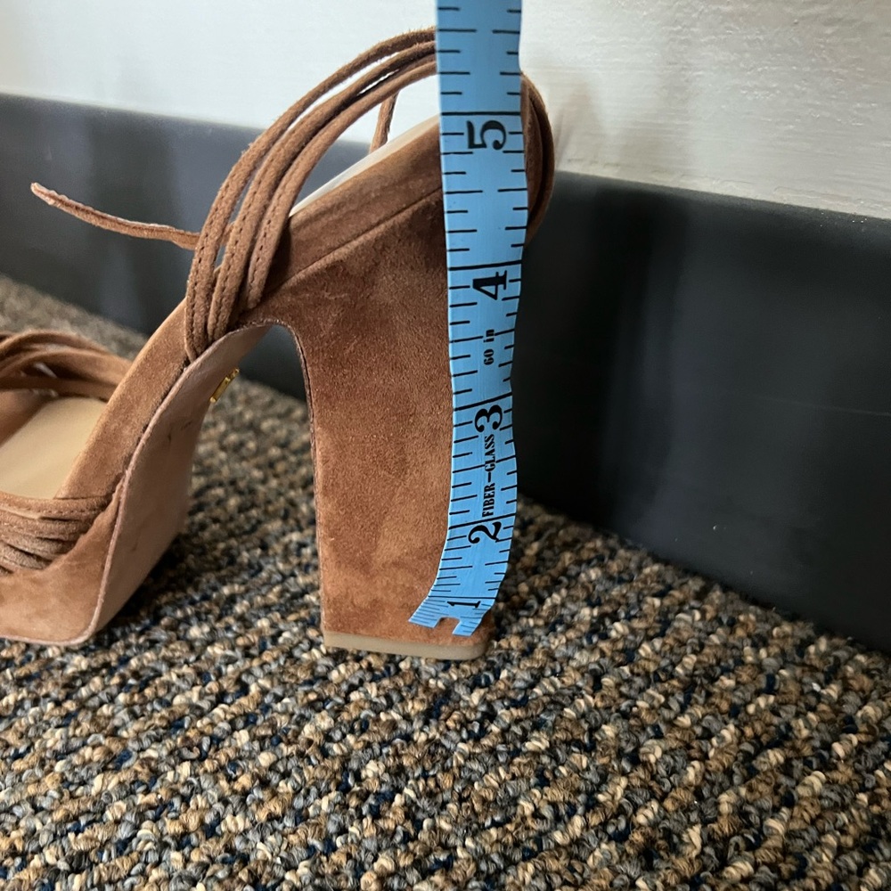 NWOT Veronica Beard Fletcher Ankle Strap Platform Sandal size 6.5 - Picture 7 of 8